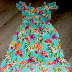 Girls lilt floral, off shoulder dress size 6 ☀️